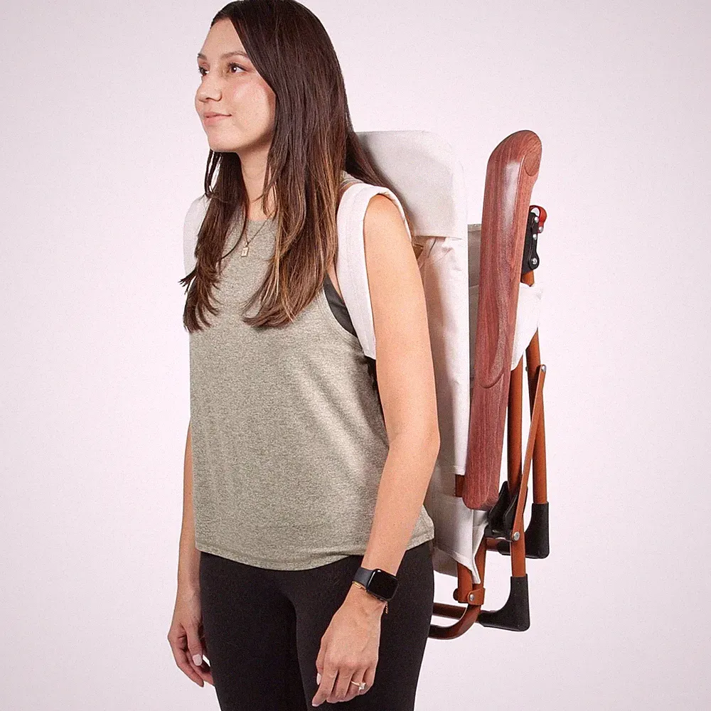 Low Profile Reclining Backpack Chair - Perfect for Adult Glamping Comfort