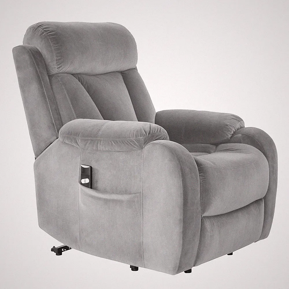 Power Lift Recliner Chair For Elderly, Livingroom Fabric Electric Sofa + Remote